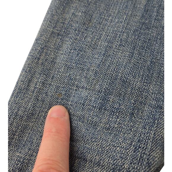 Pilcro and the Letterpress | Blue Jean Jacket w/Aztec Print | Size XXSP (00P) - Picture 5 of 6